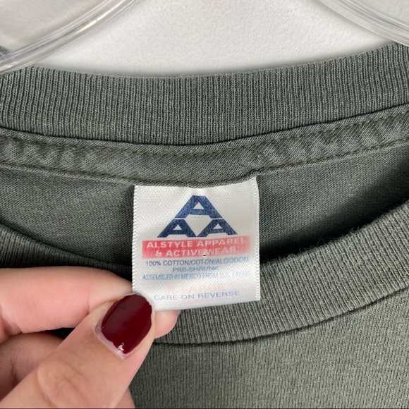 Third Day Y2K Logo Army Green Short Sleeve T-Shirt - Picture 5 of 7